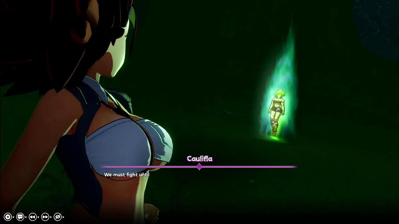 Två Super Saiyan -tjejer vs ultra instinkt kille