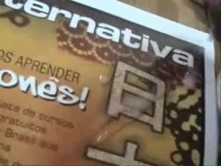 Huge Cum shot in magazine