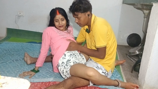 I drank milk from Rinki Bhabhi's breasts, after that I licked her pussy and then after that I fucked her pussy. Indian Bhabhi's