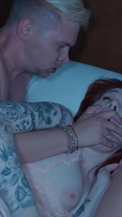Step Sister Shocked When Step Son Cum in Step Mom While Share Bed Sex in Hotel Room (feat. Kisscat)