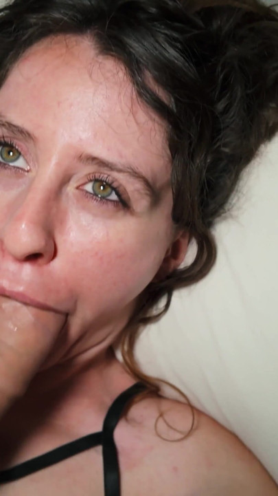 little arden sucking cock until the whole bed is soaked | Clip 3