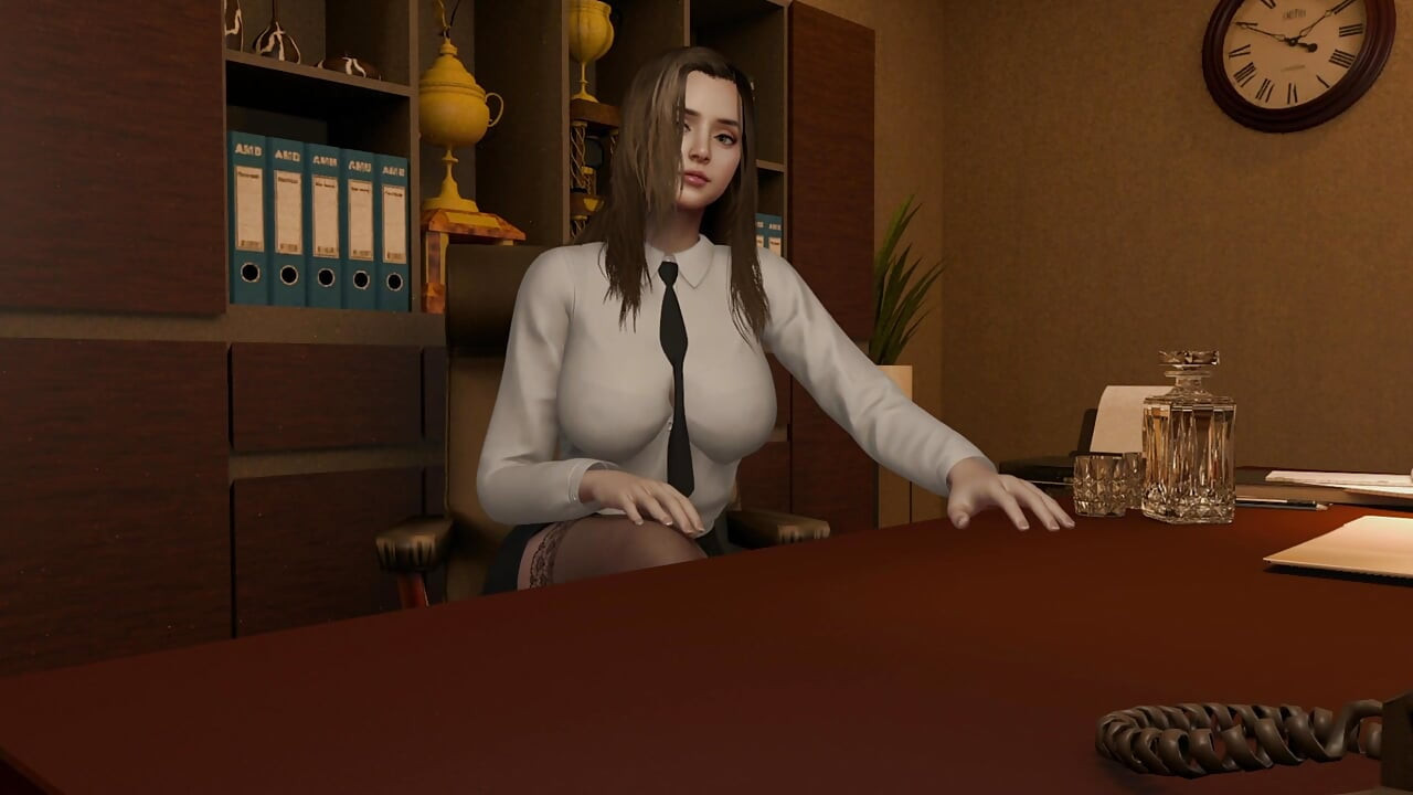 I Couldn't Help Myself and Came in My Boss's Mouth l 3D Uncensored Hentai Animation
