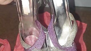 found pair of shiny heels in customer car