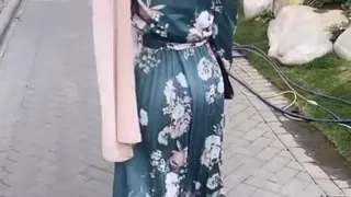 Public Hijabi Booty Tease