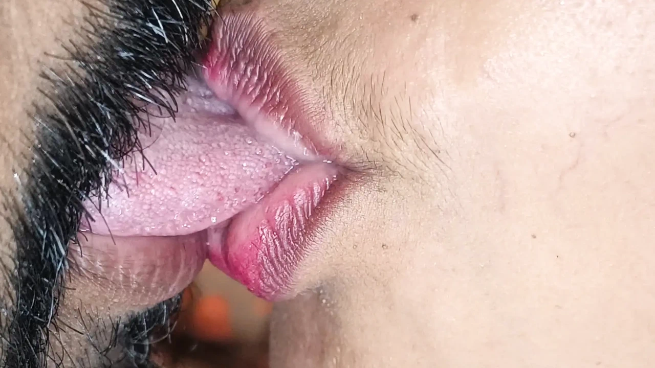 Hot and cute deep Lip kiss