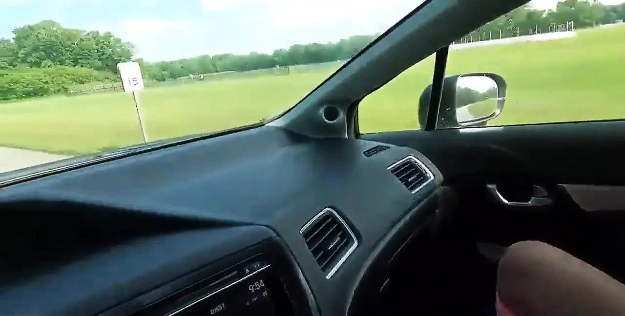 Old Man Picks up Cheerleading Teen at the Park and Gets Head