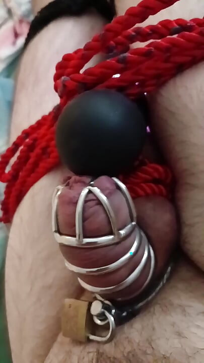 Cum in chastity and bondage