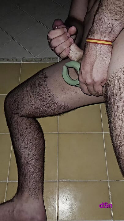 Young Spaniard Cums With His Toy