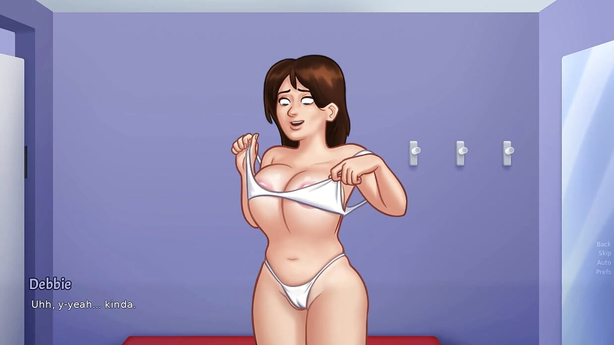 Summertime Saga - 게임플레이 - 롤플레이 - 비키니 입은 Debbie