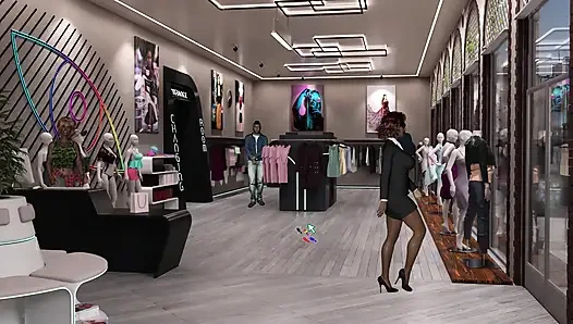 Kink Maker 6: В раздевалке Cliair скачка на дилдо, оргазм