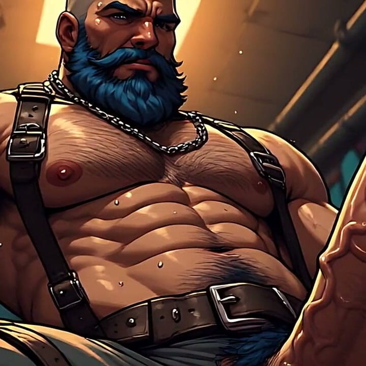 Kinky Leather Bulls Art