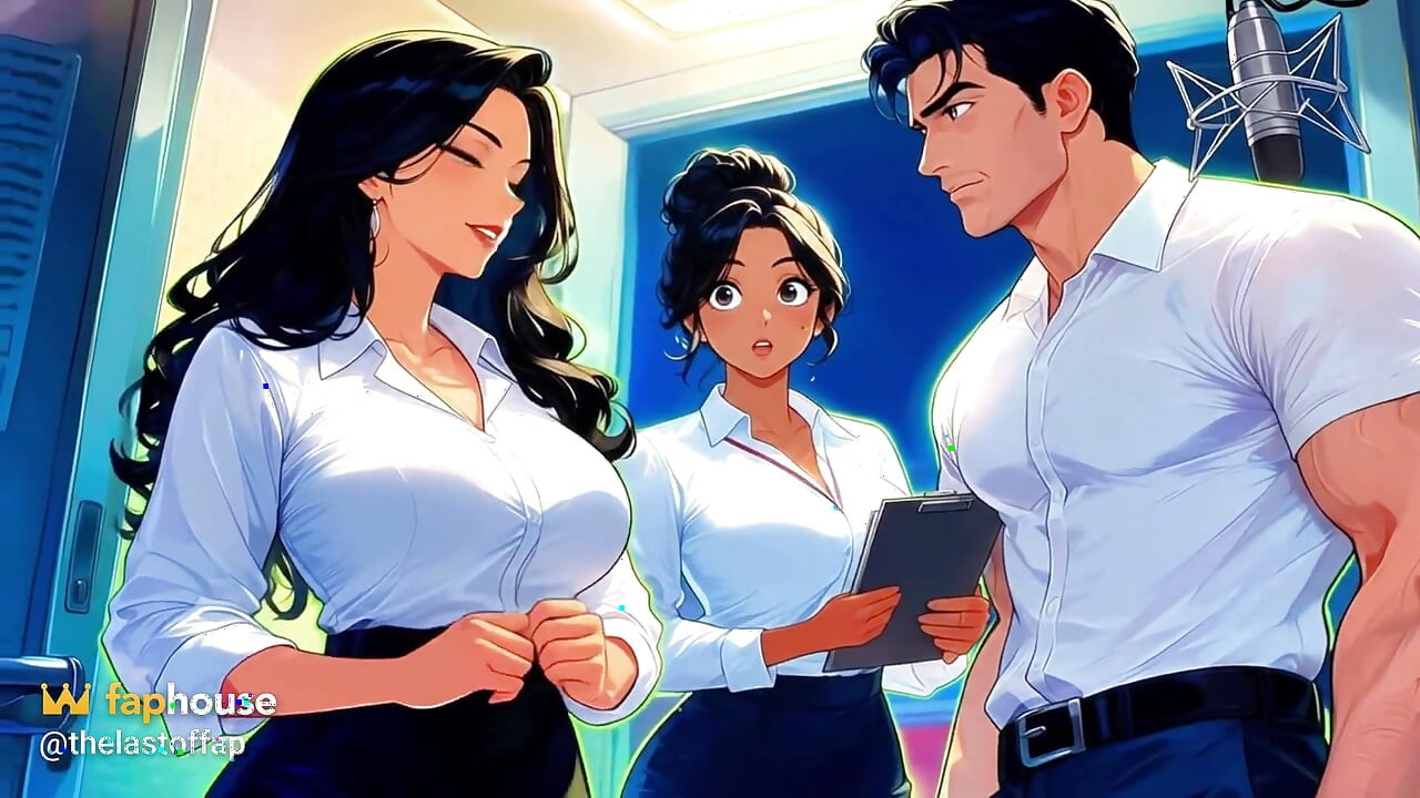 Técnico De Cabina Se Coge a La Host En Estudio Cowgirl a Creampie - Ai Generated