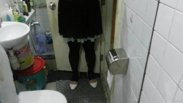 White Patent Pumps with Black Stirrup Tights Teaser 2