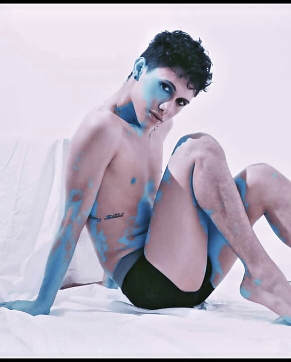 Female boy. Sensual and photogenic