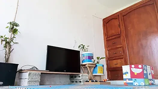 Yatak odasında zavallı götlü kadın