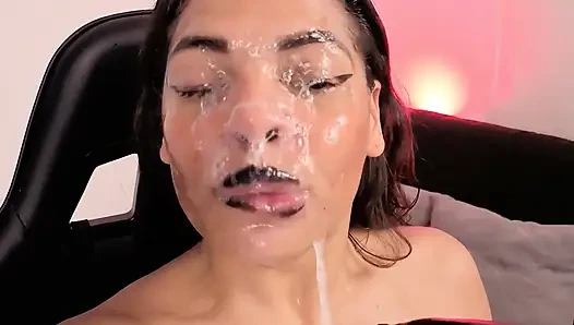 Schwarze Lippen ersticken an einem riesigen BBC