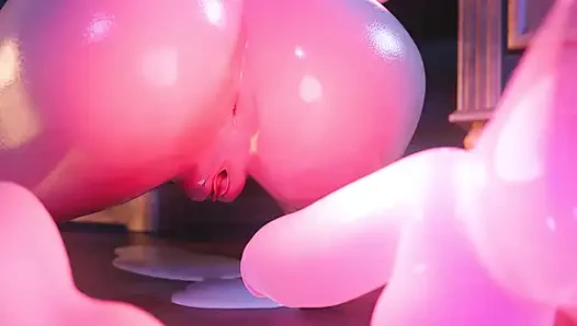 Awek sesat yang halus dikongkek ke hadnya oleh dildo ajalah kembar - animasi seks 3D(2025)