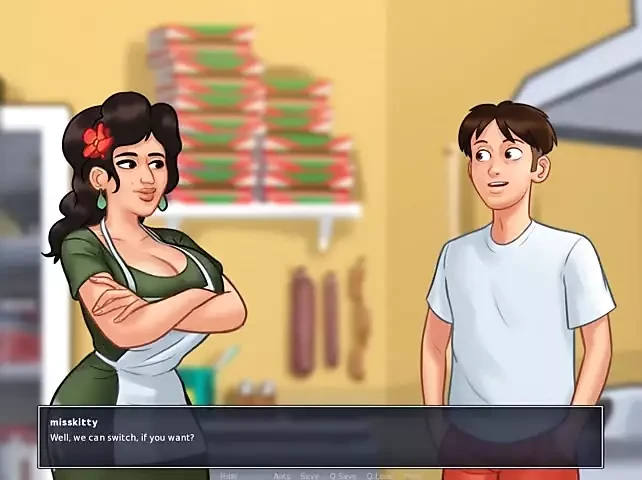Summertime saga parte 215 - señora de pizza por misskitty2k