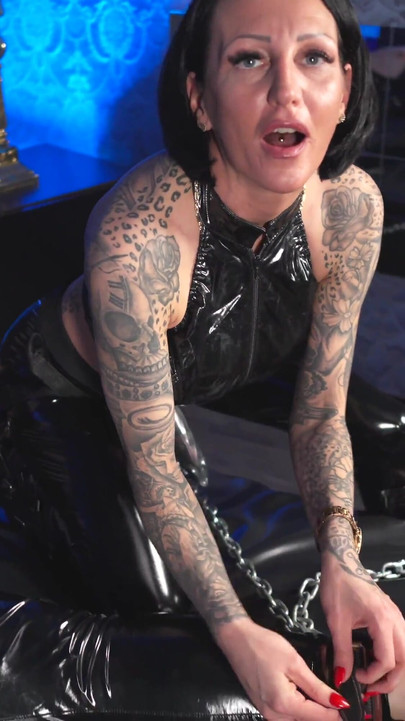 Little Fat Slave Whore Blows My Strapon Madame Royale Femdom