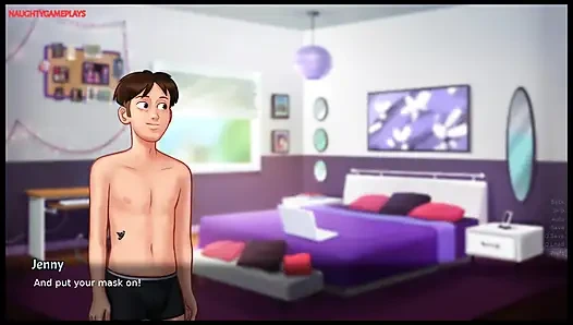 Summertime Saga Part 29 By DarkCookie - Stepsister knows how to ride a Huge Dick, Pussy Creampie