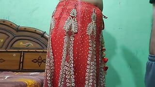 Real Step Brother Seduced and Fucked by Step Sister in Wedding Lehenga