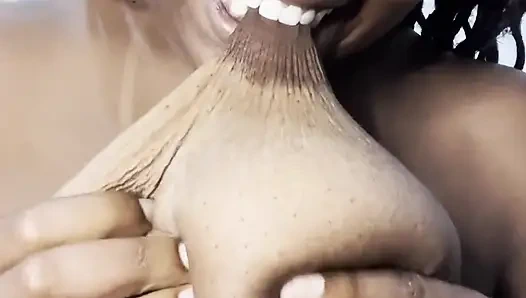Biting My Giant, Delicious Boobs