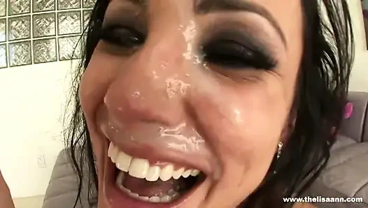Lisa ann dientot habis-habisan sampai dicrot di muka - pov