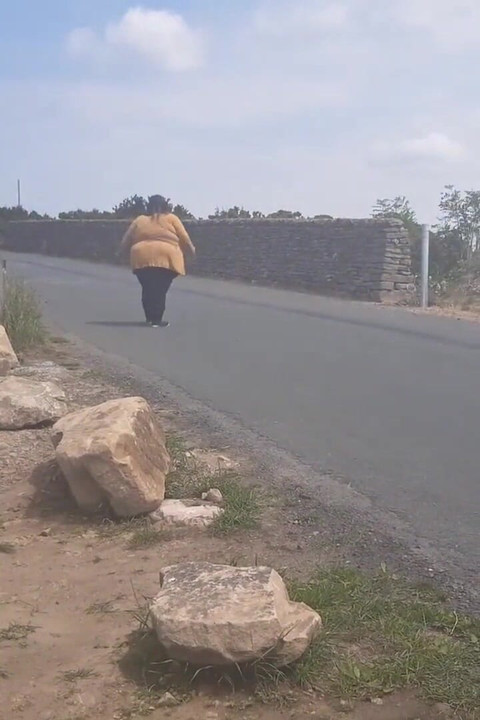 Making my fat body walk at a beauty spot