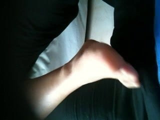 crotch footsies