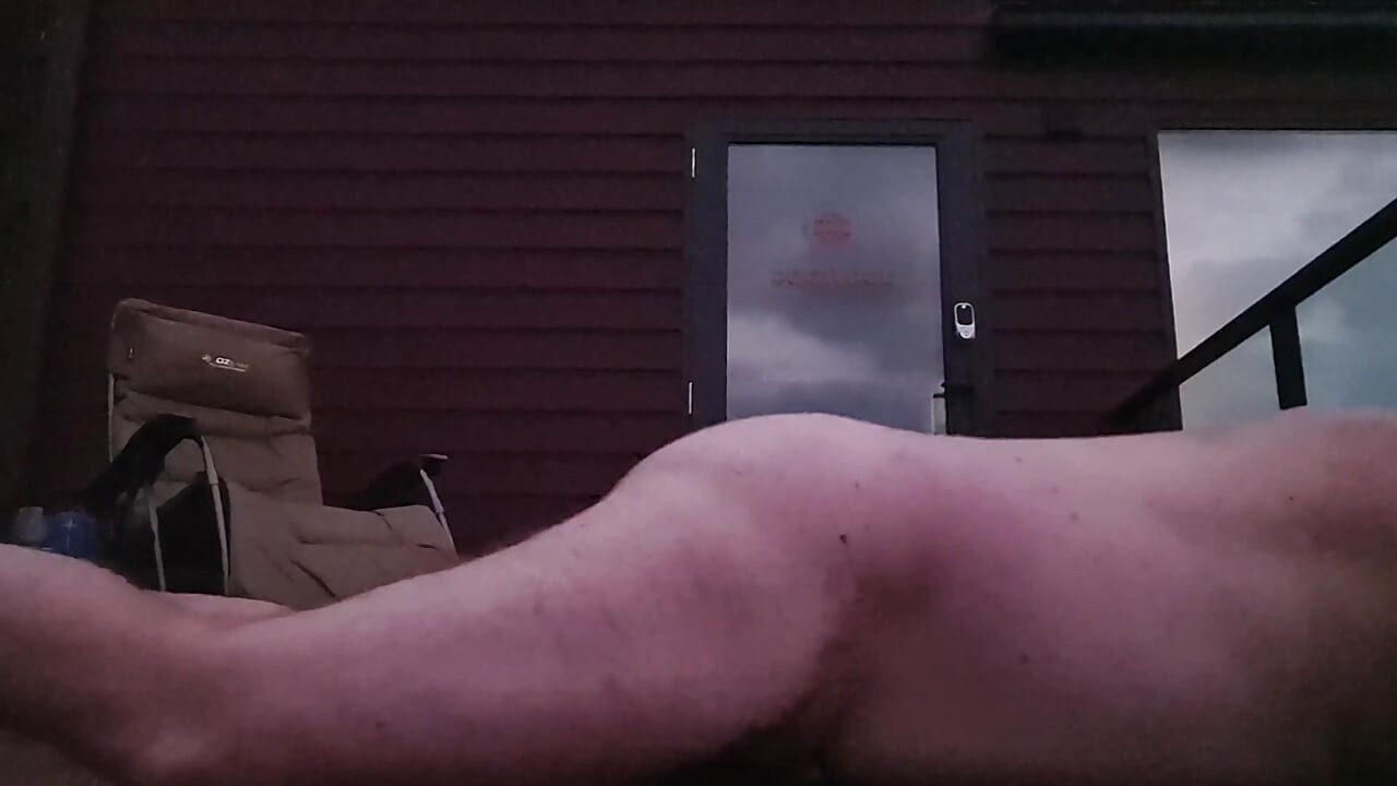 Fun on a deck in the country