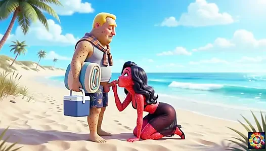 Romansa tepi pantai yang penuh gairah - ai hentai asmr