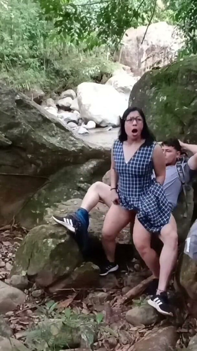 FINAL PART. I REALLY ENJOY FUCKING IN NATURE.. I'm going to the forest to fuck my friend, he cums on my leg | Clip 2