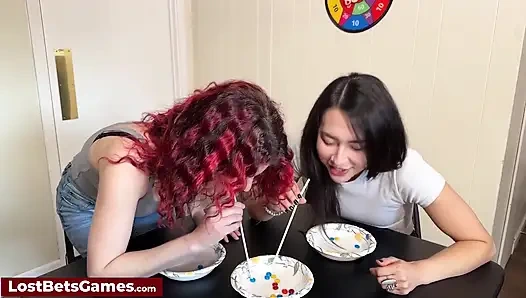 The Chocolate Straw Suck Game Was a Symphony of Giggles