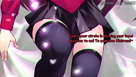 Rin Tohsaka eğlencesi için seni hızlı boşaltıyor (hızlı çekim 31 talimatı)