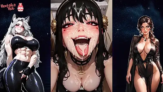 Hentai-zusammenstellung 2d mit heißer schlampe Jor Briar.