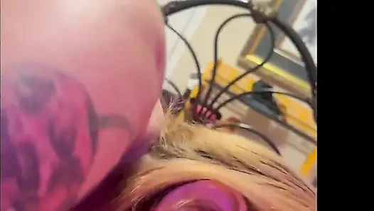 Giving Step-daddy a Blow Job and Getting Fisted