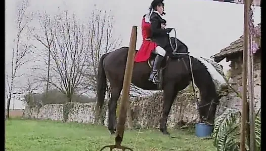 Seductive Babe in Lace Stockings Sucking Cock Hungrily