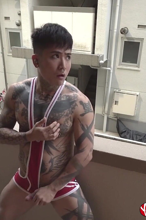 Yoshikawasakixxx - Yoshi Kawasaki Jerks off His Dick in Balcony
