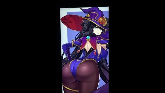 Genshin Impact Mona Cum Tribute