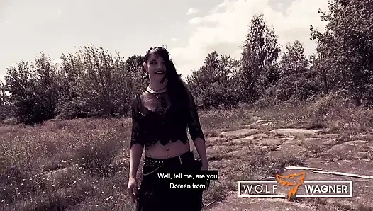 Alman emo doreen Berlin'de dışarıda ateşli bir sikişin tadını çıkardı! Wolfwagner