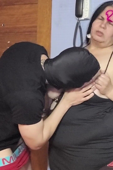 Fan Videos a Masked Young Man Fucks Me in the Dining Room