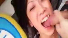 Japanese Wife TOMOKO sex  Sperm in the mouth