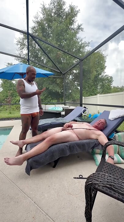 Taking Care of Allen by the Pool