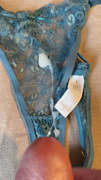 Cum on wife’s panties 60