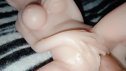 Ultra Lifelike Silicone Doll POV - 4K Solo Toy Session