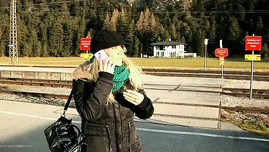 She Is Blonde Babe From France Who Likes to Get Played with Her Pussy