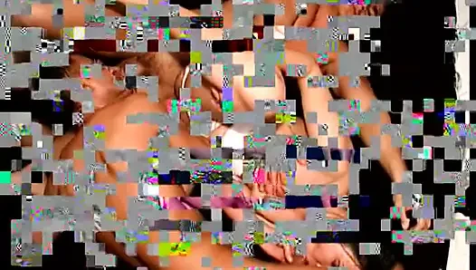 Bi threesome with brunette sucking dick that fucked man butt