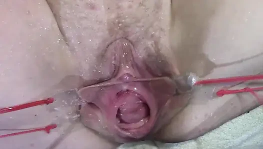 11 Uzağa Yayılmış Vajina Yakın Çekim, Lambayla 1000 Watt Seks