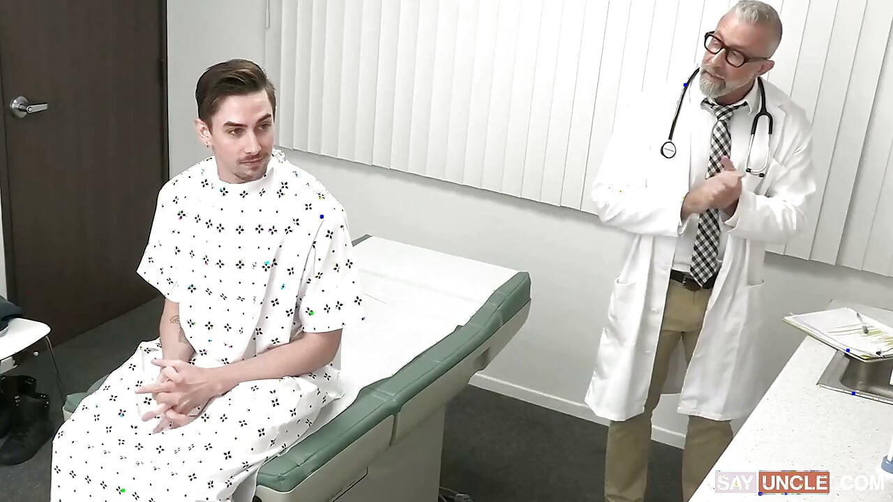 The Stimulating Procedure: Twink Jack Hunter & Lance Charger, as the Exam Turns Into a Bareback Rimming Session