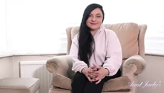 Auntjudys - Chubby Hairy Amateur MILF Christina - Naughty Interview